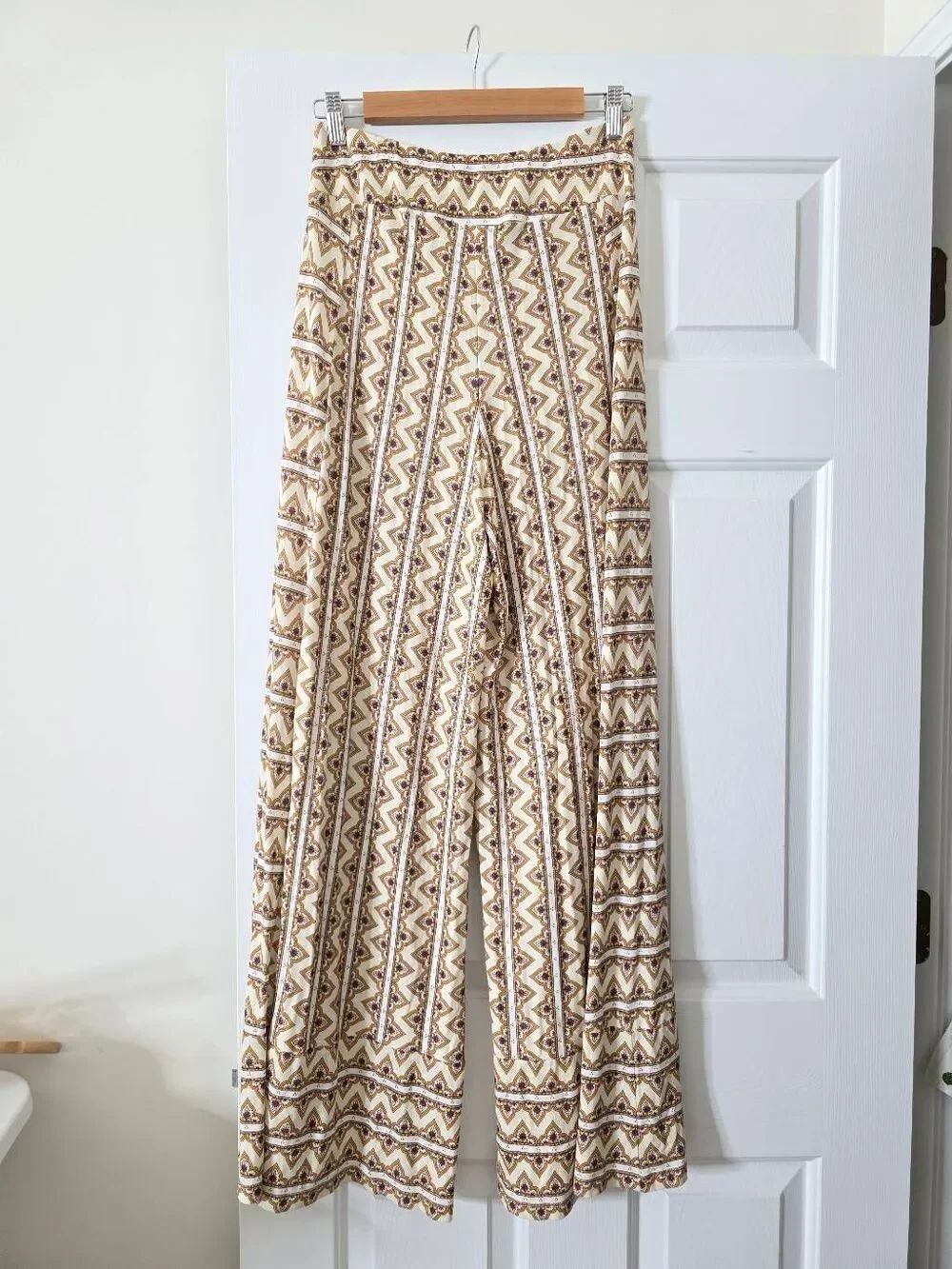 NWT Farm Rio Striped Wide-Leg Pants S - Picture 3 of 9